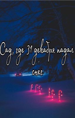 Сад, где 31 декабря падал снег