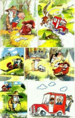 Муфта, Полботинка и Моховая Борода. 