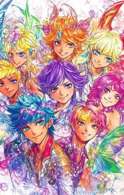 Восемь фей-мальчишек лежали обессиленные перед магом. "Ненадолго же вас хватило,