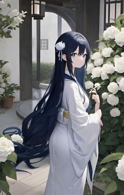 Сердце цветет белыми цветами камелии