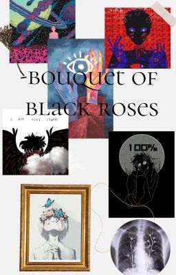 -bouquet of black roses