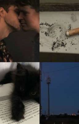 котёнок, школьник, и учитель. 